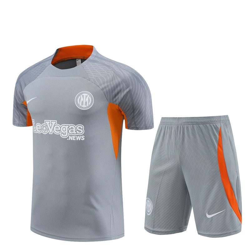 AAA Quality Inter Milan 24/25 Grey/Orange Training Kit Jersey